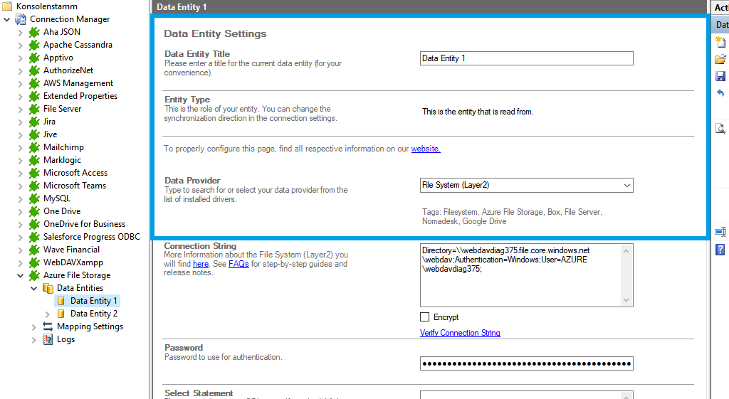 Step 2 Azure file storage integration source setup.png