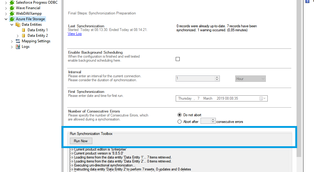 Step 5 Azure file storage data integration start.png
