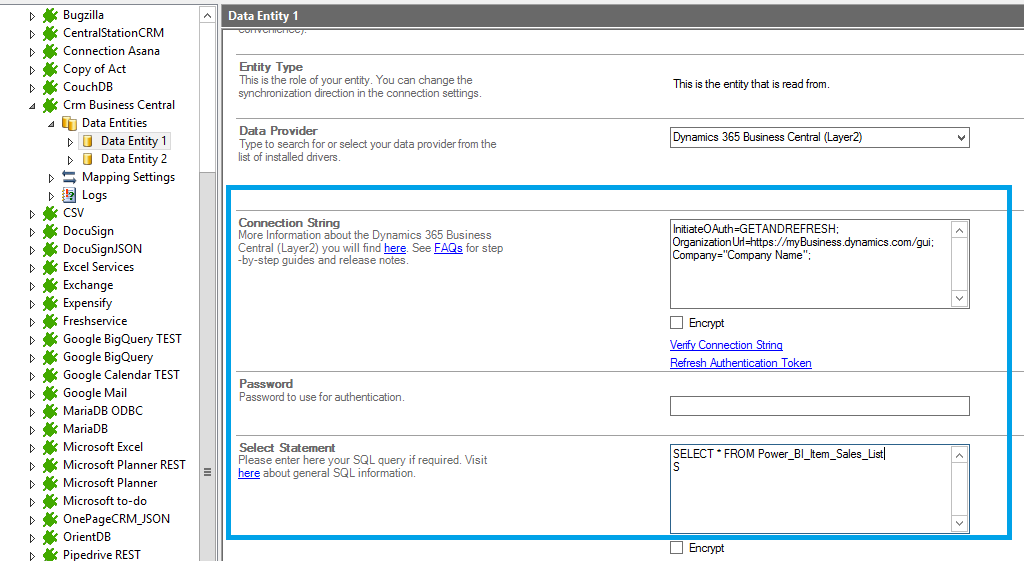 Step 2.5 Dynamics 365 Business Central integration connection string setup.png