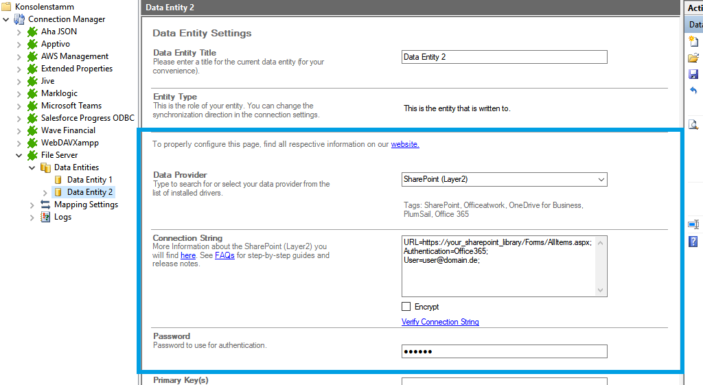 Step 3 File Server integration target setup