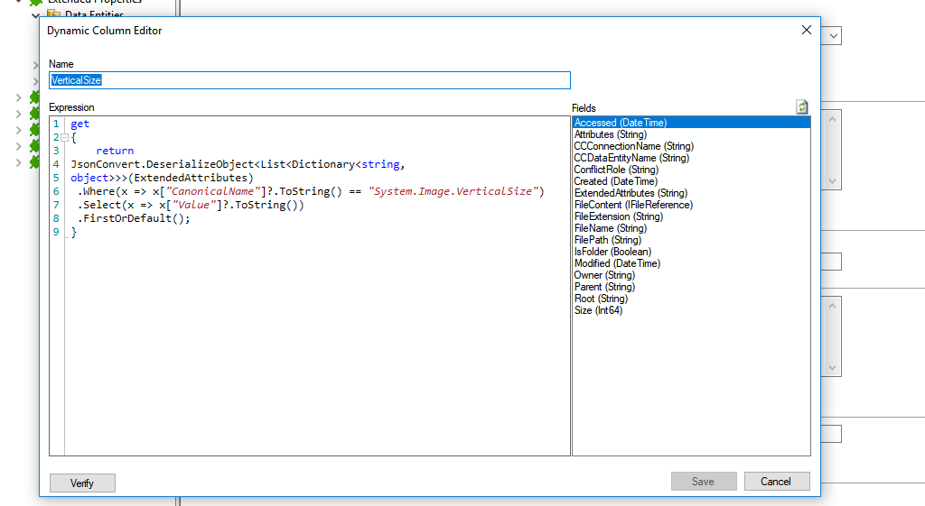 Dynamic Column Code