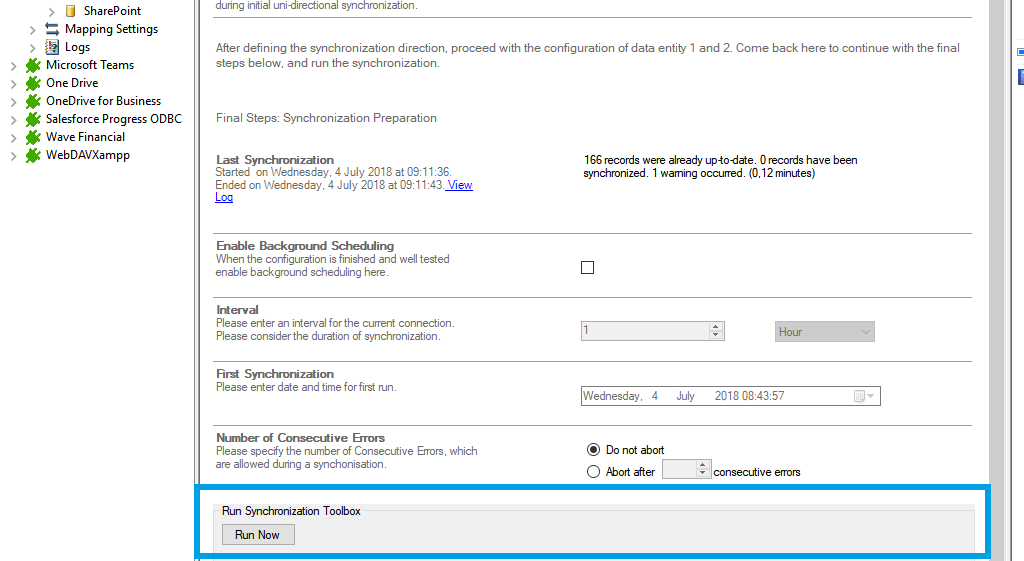 Step 5 Microsoft Access data integration start.png