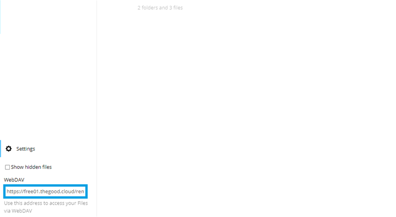Nextcloud WebDAV address