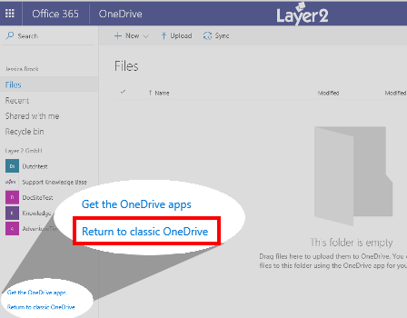 onedrive newui