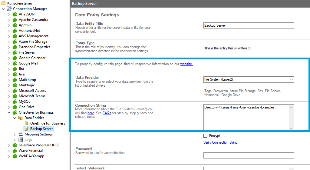 Step 3 OneDrive integration target setup