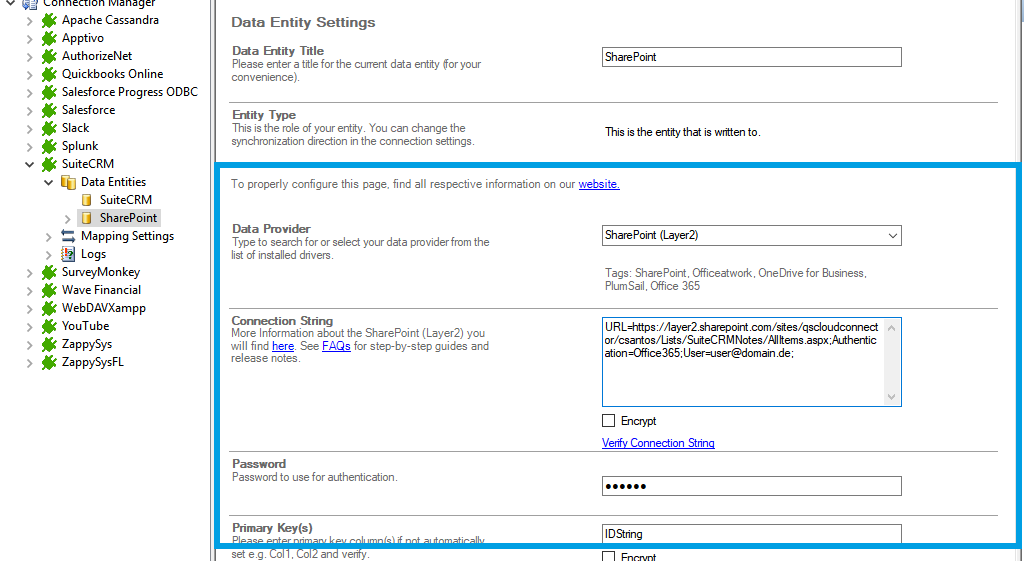 Step 3 SuiteCRM integration target setup.png