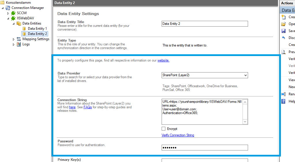 Step 3 WebDAV IIS integration target setup.png